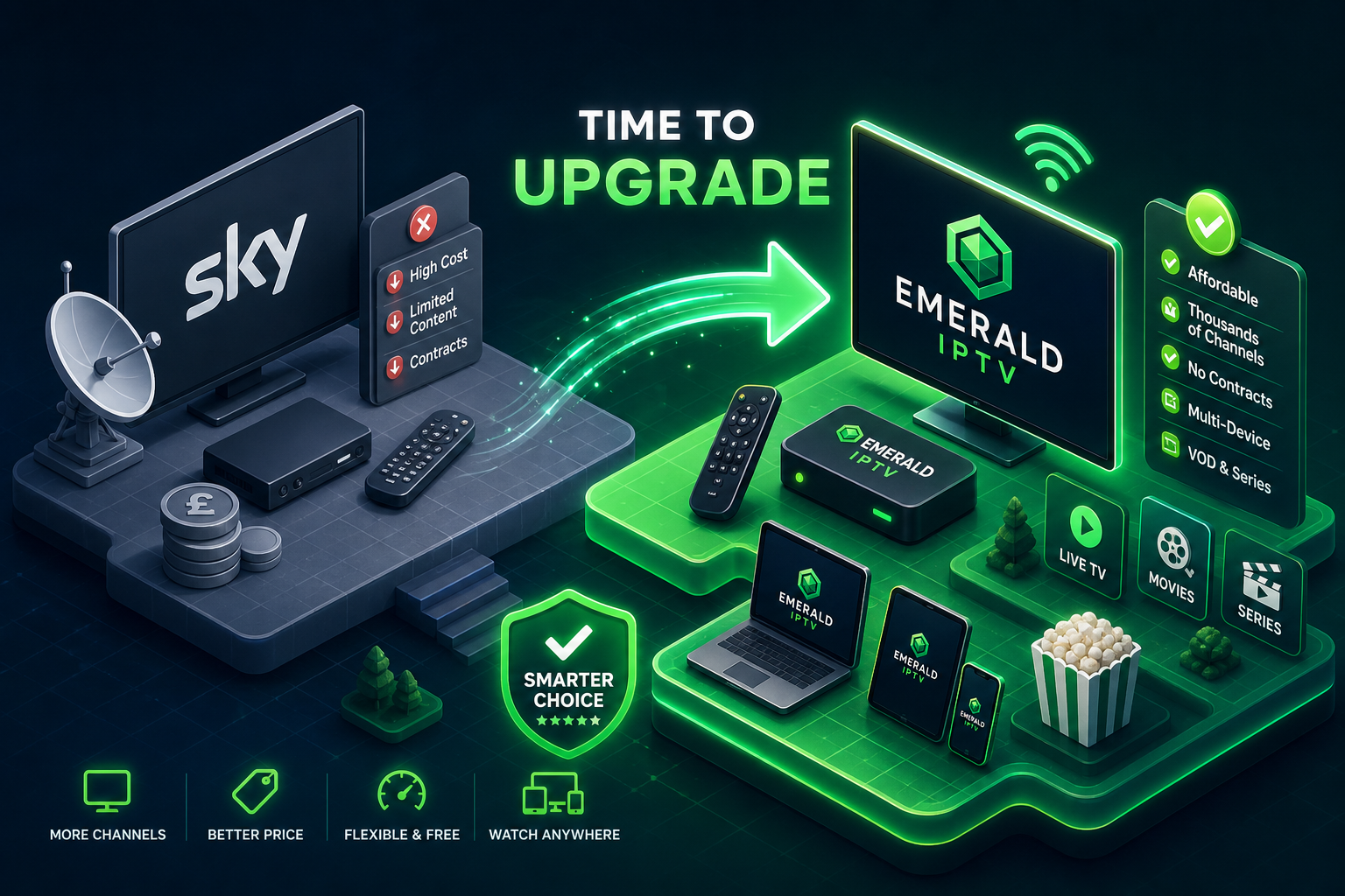 Emerald IPTV Review 2026: Worth the Switch from Sky?